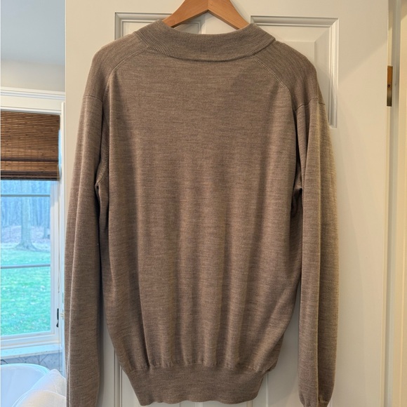 Peter Millar Cream Zip Up Sweater - Picture 2 of 4